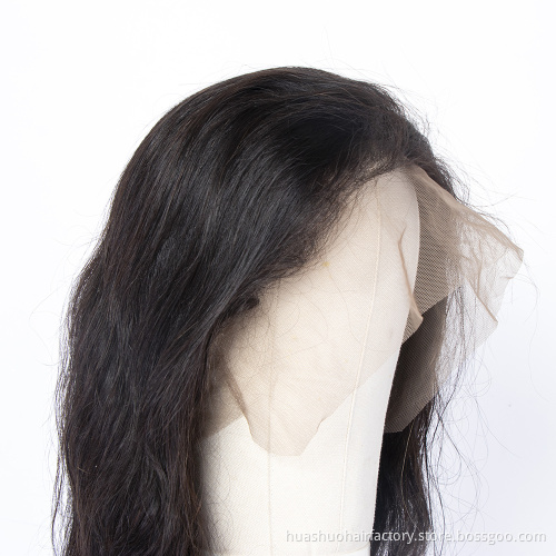 Huashuo 360 Lace Frontal Wigs Pre Plucked With Baby Hair Brazilian Body Wave Human Hair Lace Front Wig for Black Women